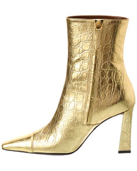 Giuseppe Zanotti Brenda 90 Croc-Embossed Leather Boot
