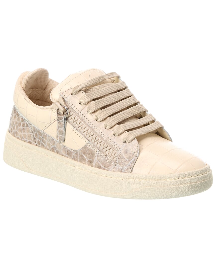 Giuseppe Zanotti Giuseppe Zanotti Gz/94 Croc-Embossed Leather Sneaker
