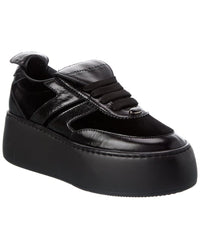 Giuseppe Zanotti Giuseppe Zanotti Alma Velvet & Leather Platform Sneaker