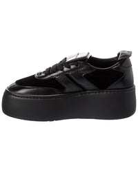 Giuseppe Zanotti Giuseppe Zanotti Alma Velvet & Leather Platform Sneaker