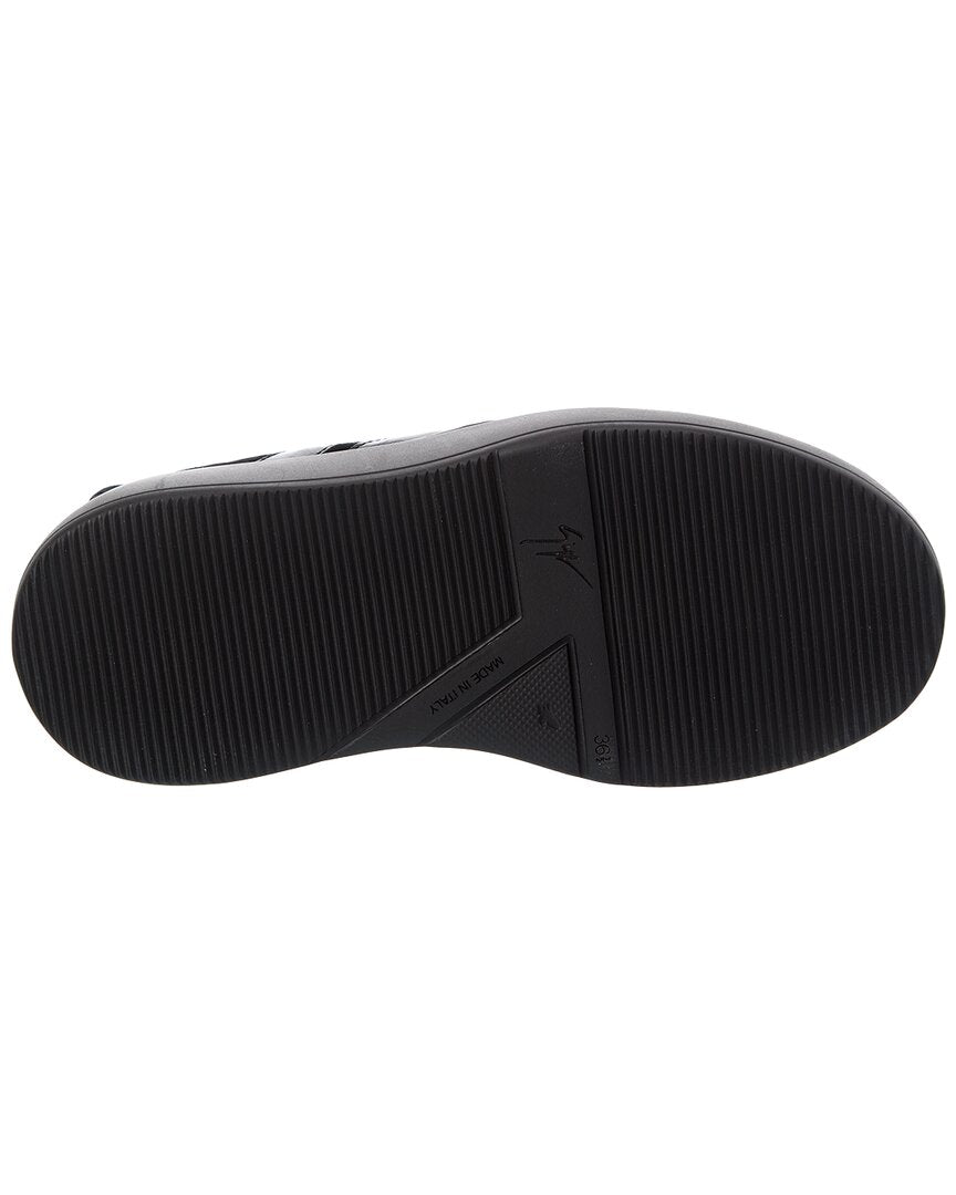 Giuseppe Zanotti Giuseppe Zanotti Alma Velvet & Leather Platform Sneaker