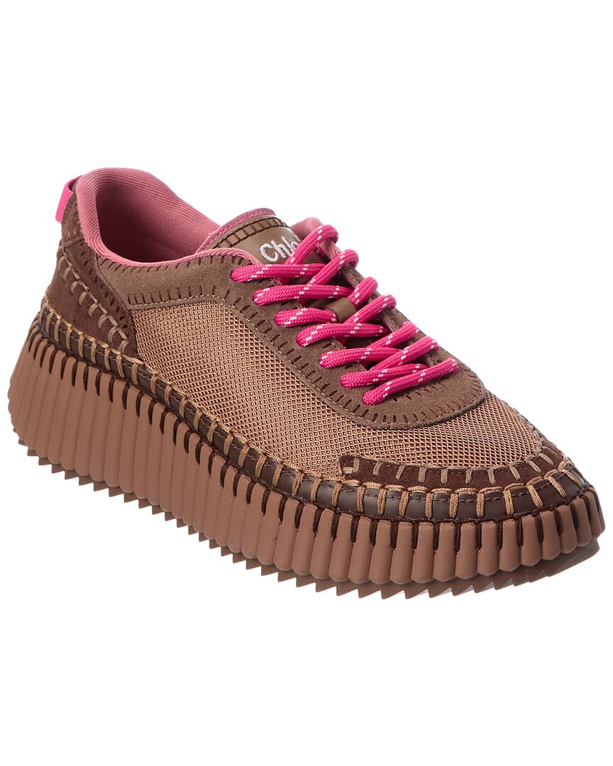 Chloé Chloé Nama Suede & Mesh Sneaker
