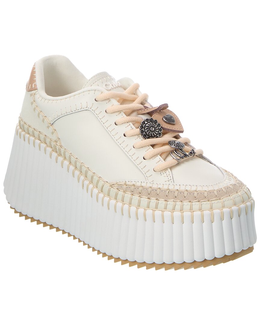 Chloé Chloé Nama Leather Platform Sneaker