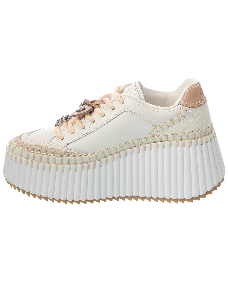 Chloé Chloé Nama Leather Platform Sneaker