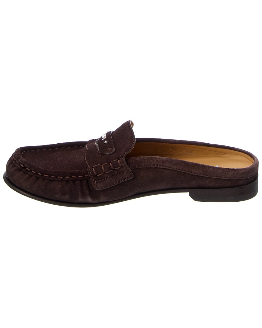 Fendi Scrunch Suede Sabot Mule