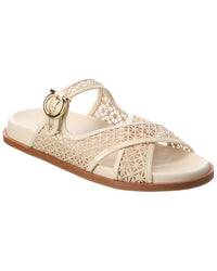 Ferragamo Cosmy Lace & Patent Sandal