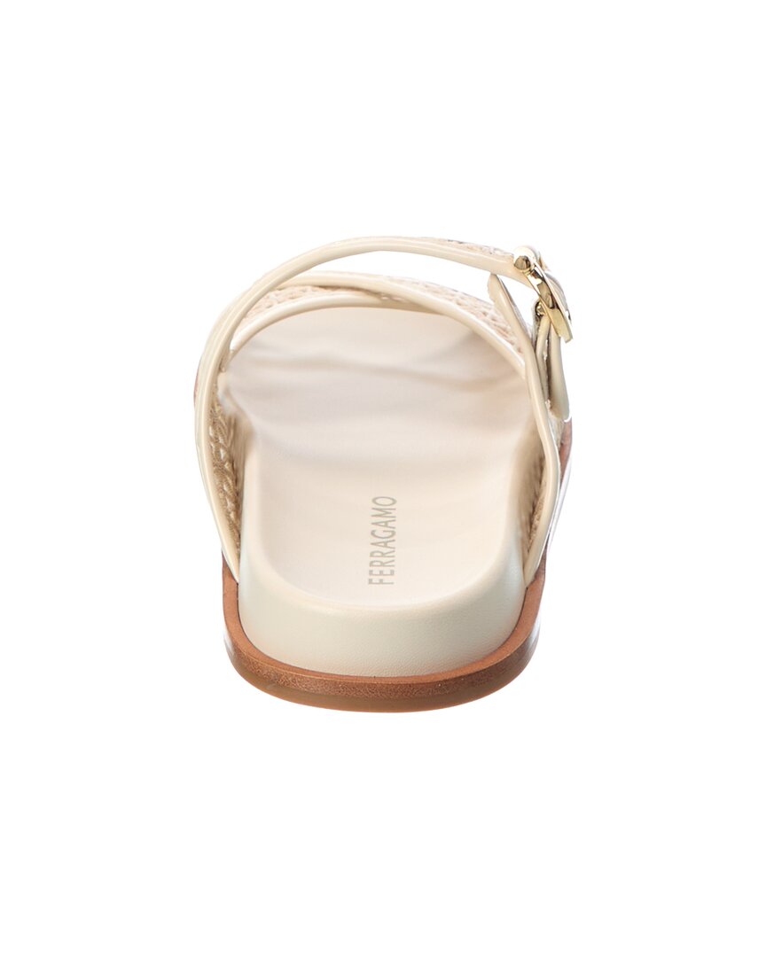 Ferragamo Cosmy Lace & Patent Sandal