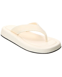 The Row Ginza Velvet Platform Sandal White 40.5