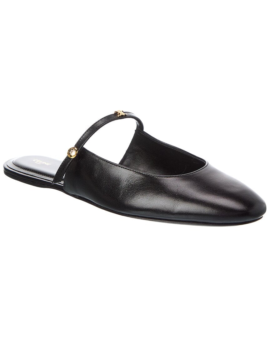 CELINE Celine Macaron Leather Mule