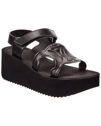 Celine Sunny Leather Platform Sandal