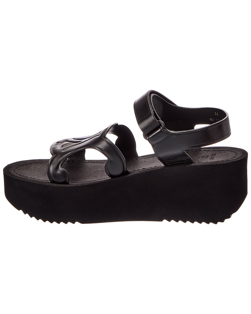 Celine Sunny Leather Platform Sandal