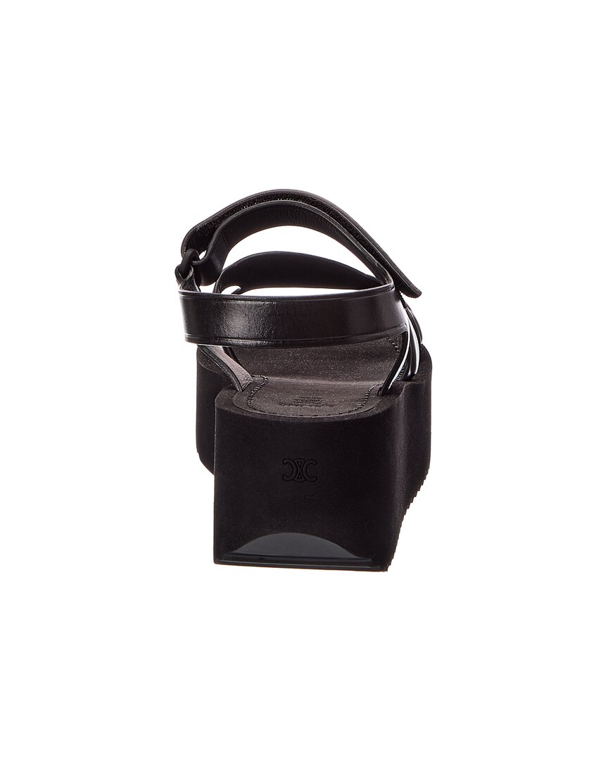 Celine Sunny Leather Platform Sandal