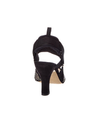 Fendi Colibri Mesh & Suede Slingback Pump