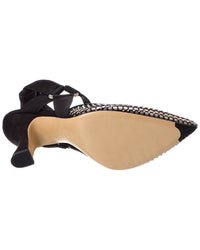 Fendi Colibri Mesh & Suede Slingback Pump