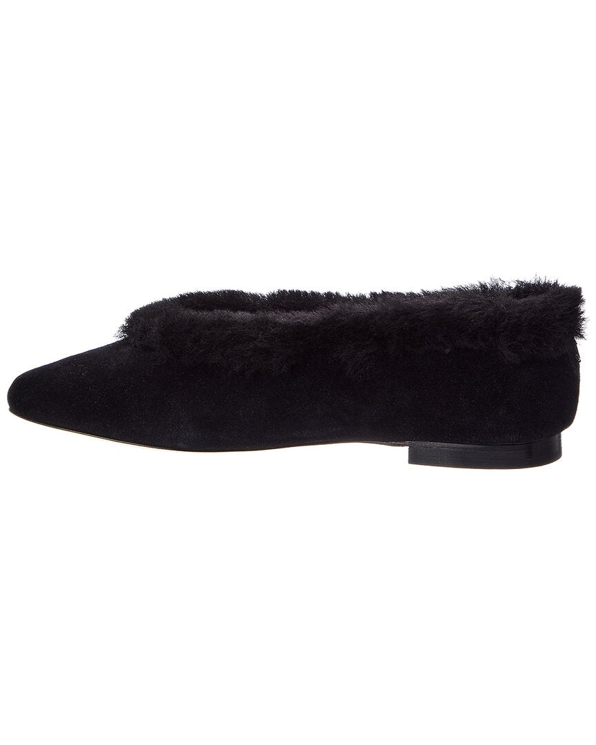 Jimmy Choo Jimmy Choo Margot Suede & Shearling Flat