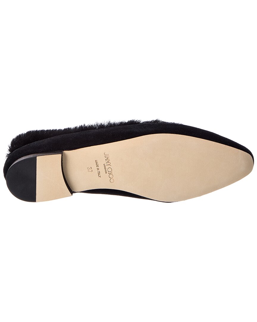 Jimmy Choo Jimmy Choo Margot Suede & Shearling Flat