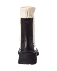 Jimmy Choo Jimmy Choo Tamia Leather & Cable Knit Boot