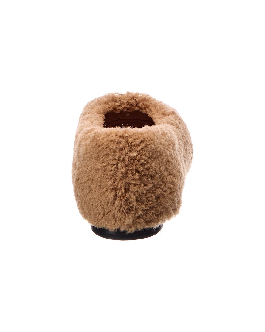 Valentino Vlogo Signature Shearling Ballet Flat