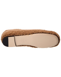 Valentino Vlogo Signature Shearling Ballet Flat