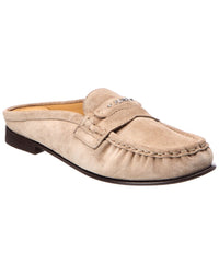 Fendi Scrunch Suede Mule
