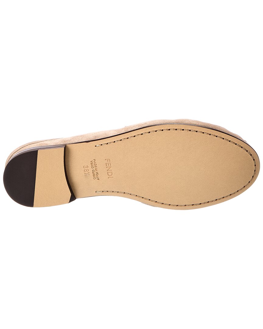 Fendi Scrunch Suede Mule