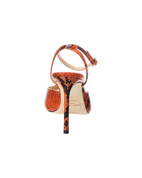 Jimmy Choo Zula 100 Snake-Embossed Leather Sandal