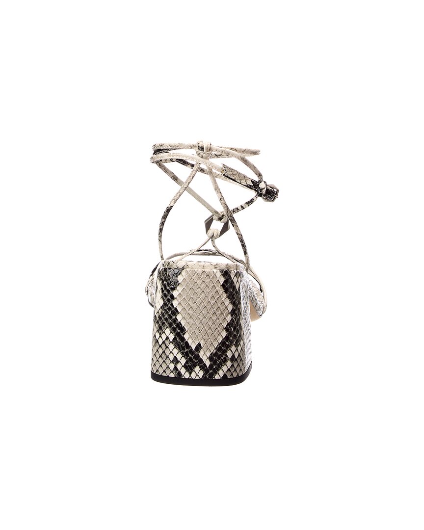 Jimmy Choo Onyxia 70 Snake-Embossed Leather Sandal