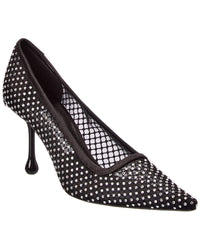 Jimmy Choo Ixia 80 Mesh & Satin Pump