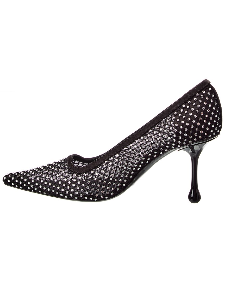 Jimmy Choo Ixia 80 Mesh & Satin Pump
