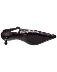 Jimmy Choo Amel 50 Mesh & Satin Slingback Pump