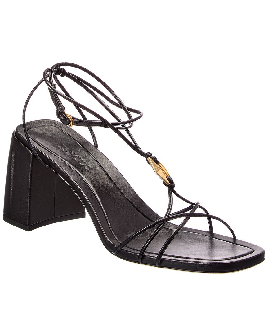 Jimmy Choo Onyxia 70 Leather Sandal
