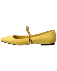 Jimmy Choo Diamond Tilda Leather Ballerina Flat
