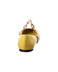 Jimmy Choo Diamond Tilda Leather Ballerina Flat