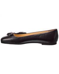 Jimmy Choo Dover Leather Ballerina Flat