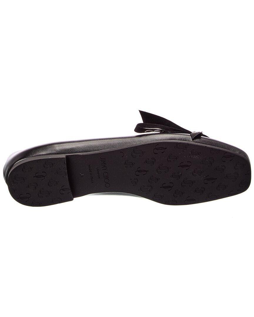 Jimmy Choo Dover Leather Ballerina Flat