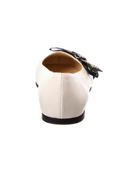 Jimmy Choo Dover Leather Ballerina Flat