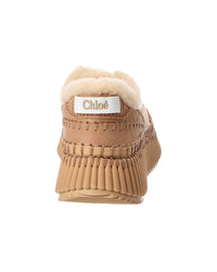 Chloé Chloé Nama Leather & Shearling Sneaker