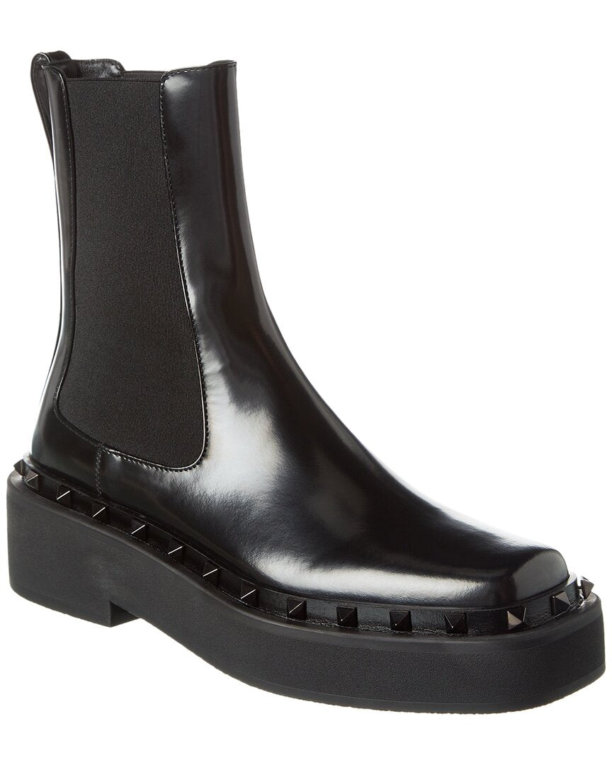 Valentino M-Way Rockstud 50 Leather Bootie