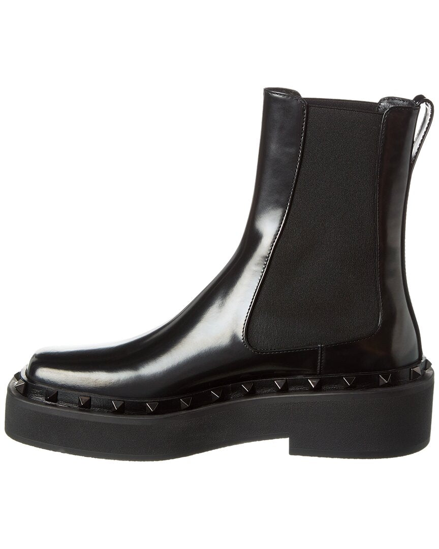 Valentino M-Way Rockstud 50 Leather Bootie