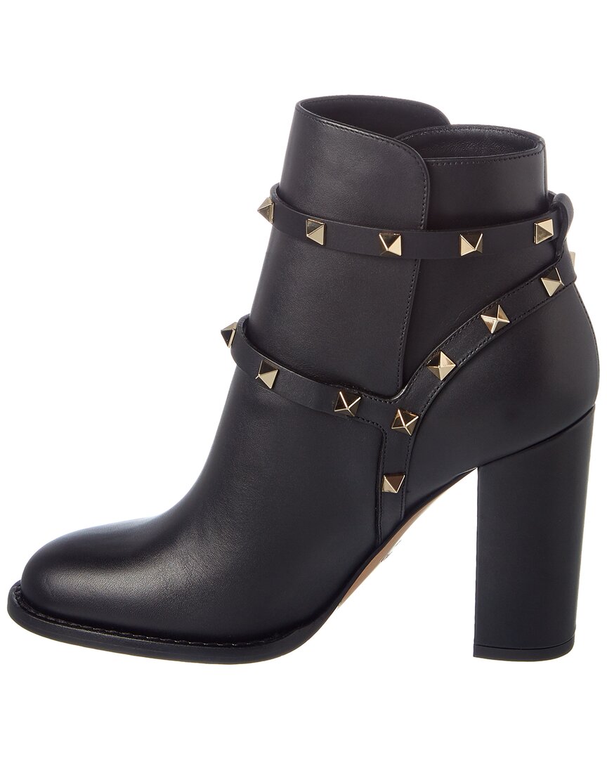 Valentino Rockstud Leather Ankle Boot