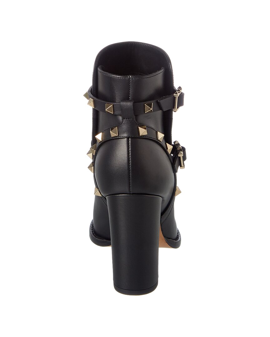 Valentino Rockstud Leather Ankle Boot