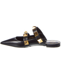 Valentino Roman Stud Leather Flat