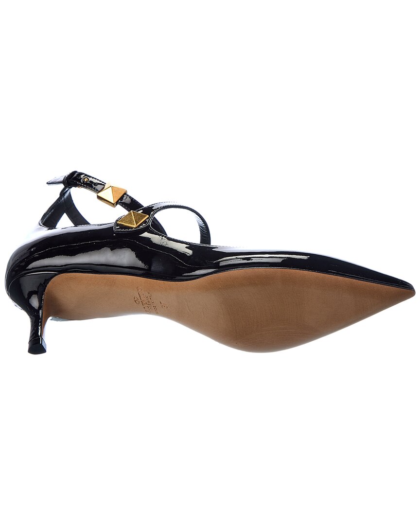 Valentino Roman Stud 50 Patent Pump