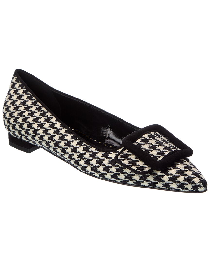 Manolo Blahnik Maysale Wool Flat