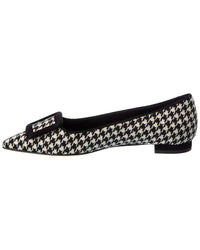 Manolo Blahnik Maysale Wool Flat