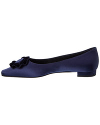 Manolo Blahnik Fortan Satin Flat