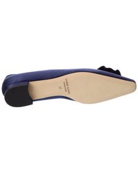Manolo Blahnik Fortan Satin Flat