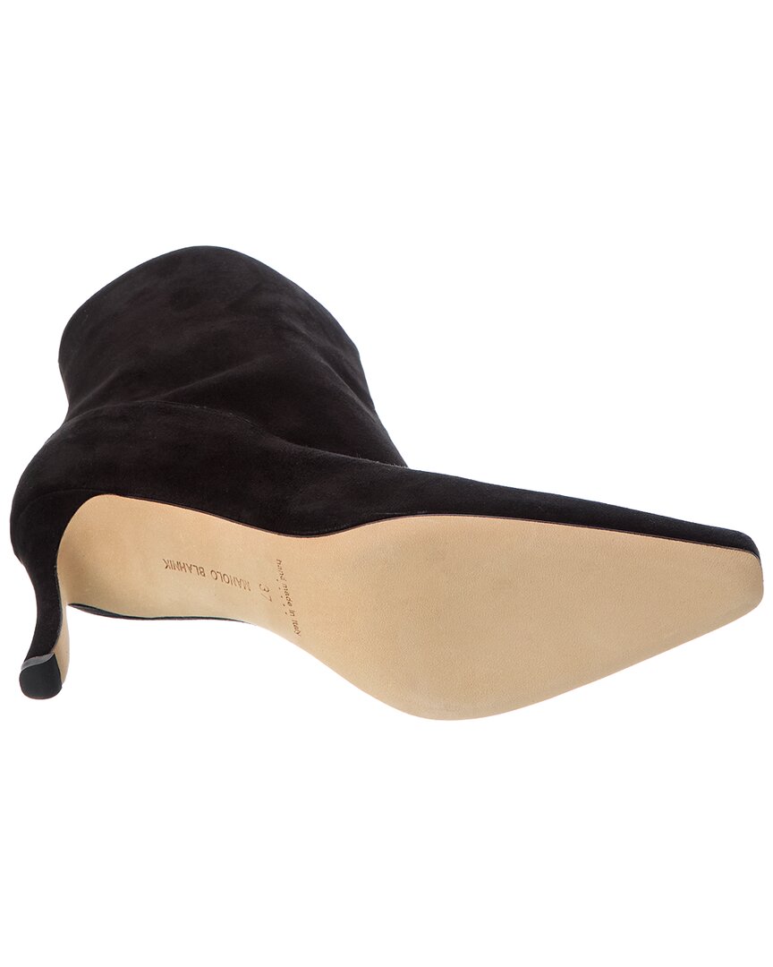 Manolo Blahnik Gustatu 90 Suede Bootie