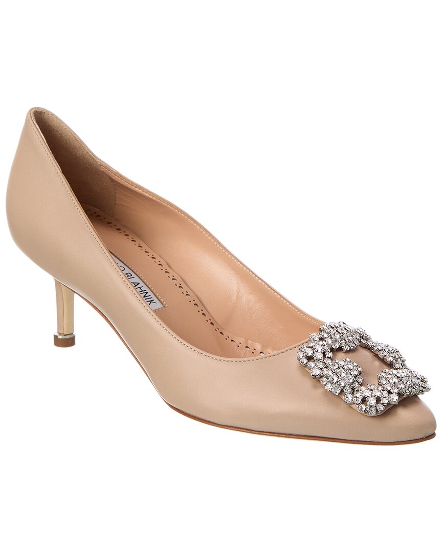Manolo Blahnik Hangisi 50 Leather Pump