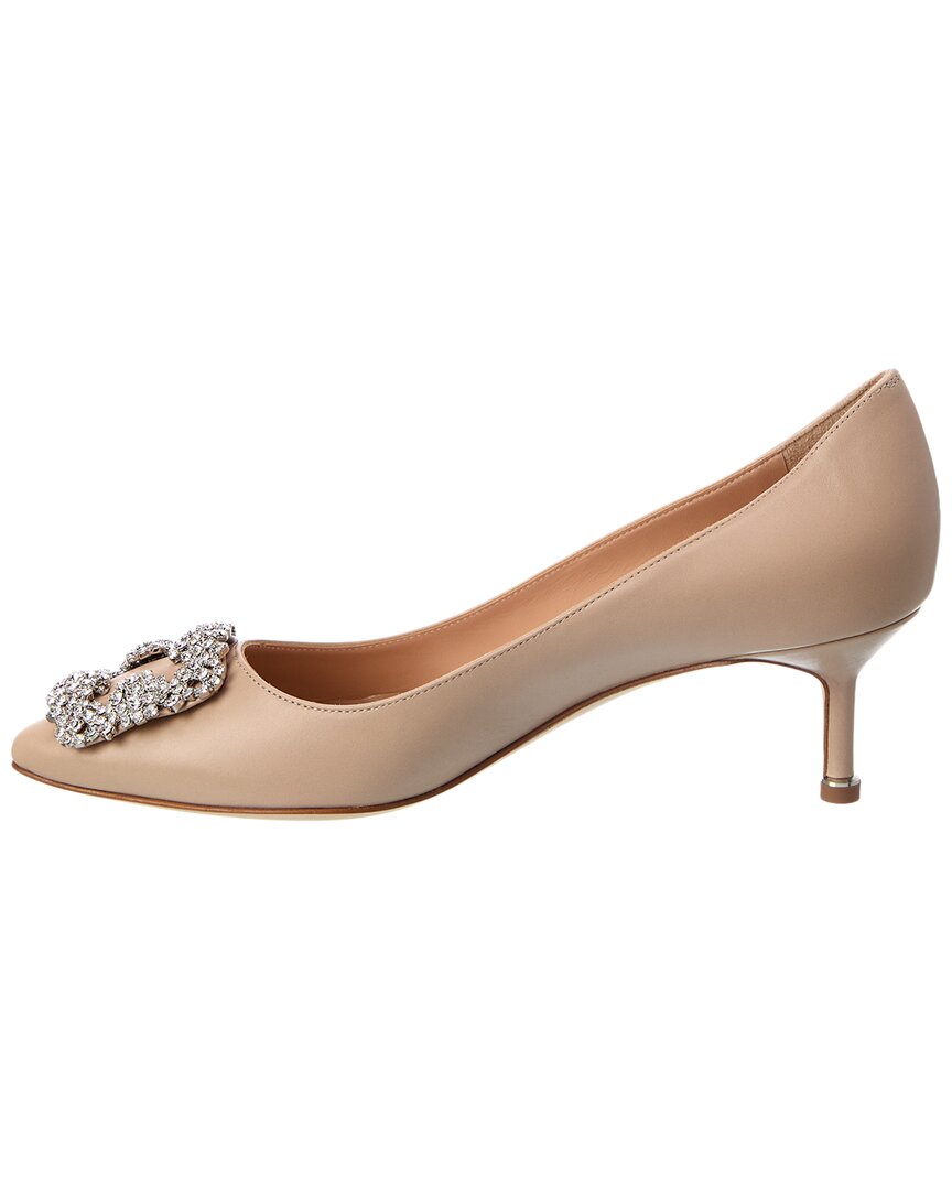 Manolo Blahnik Hangisi 50 Leather Pump